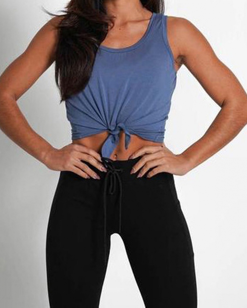 Crop Tee Sleeve Less